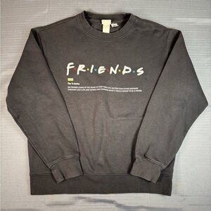Friends TV Show Crewneck Sweatshirt Logo Grey H&M XS